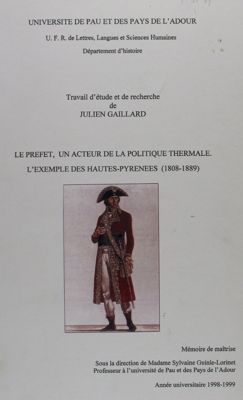 Mémoire de maîtrise de Julien Gaillard (1999) - F 562