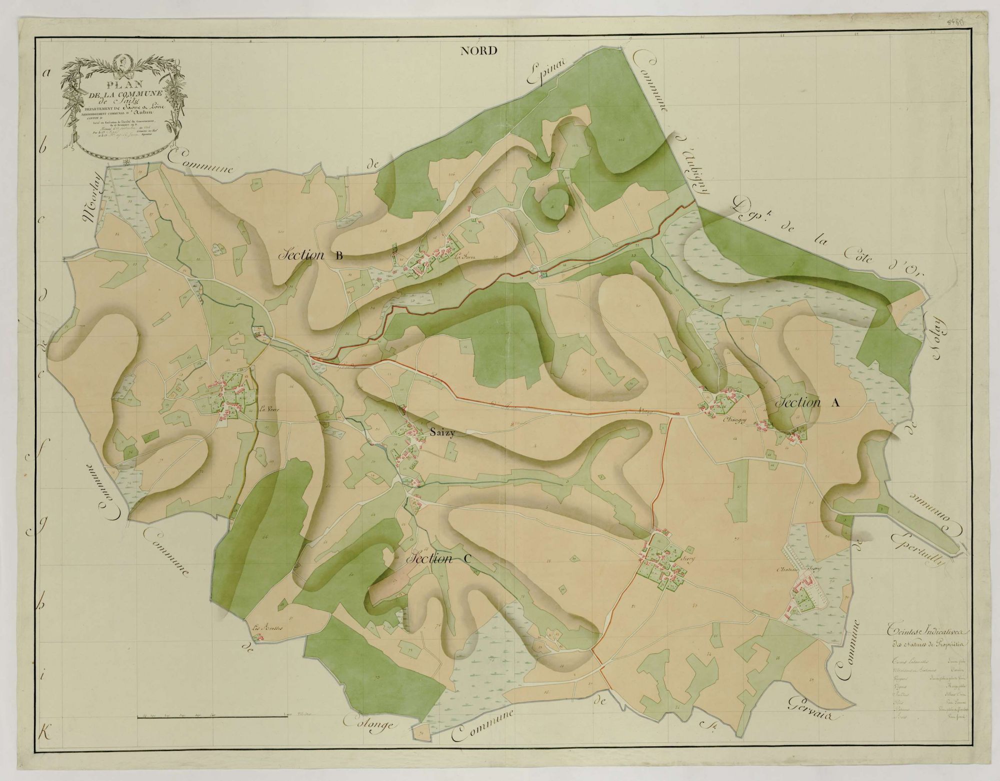 Cadastre du XIXe siècle (ill. 3 PA 1962)