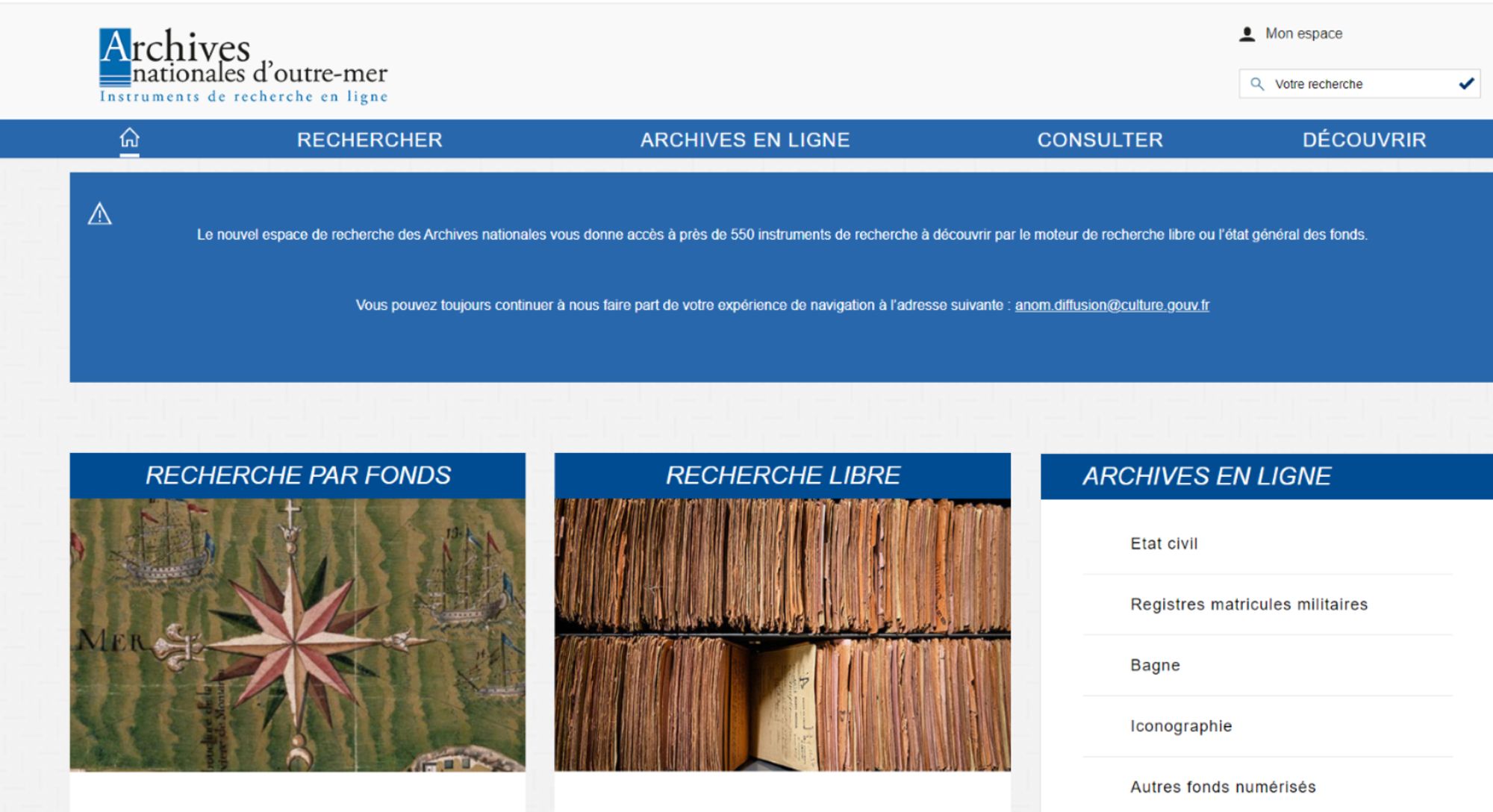 Archives nationales d'outre-mer