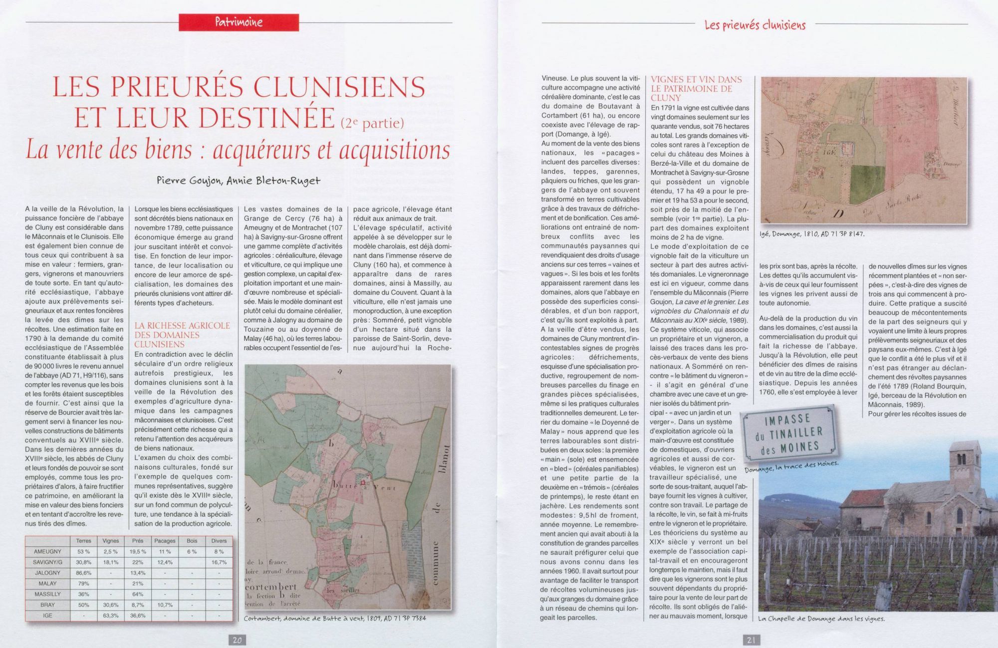 Deuxième article sur les prieurés clunisiens