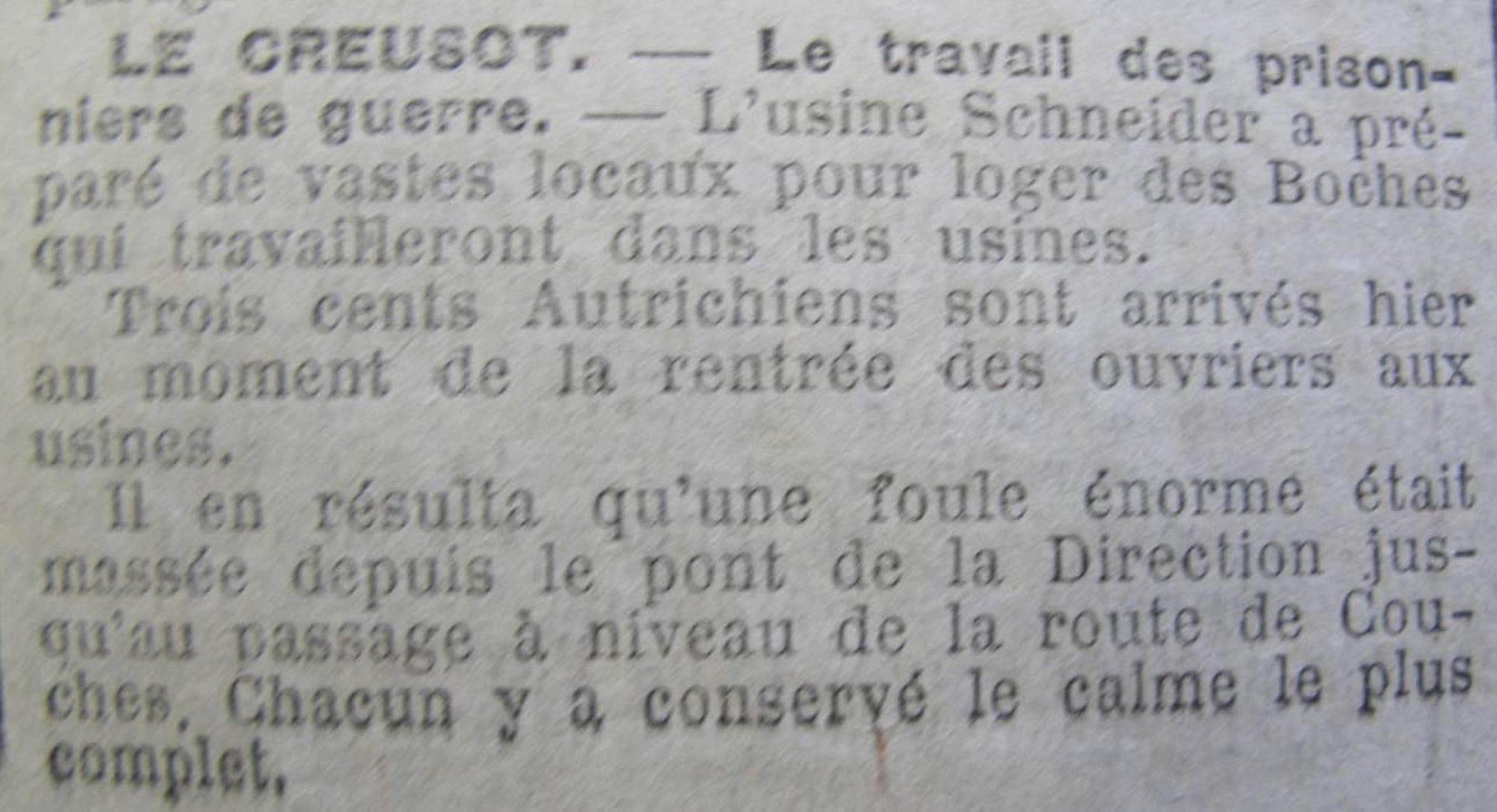 Le Progrès de Saône-et-Loire, 3 août 1916. ADSL PR 97/79