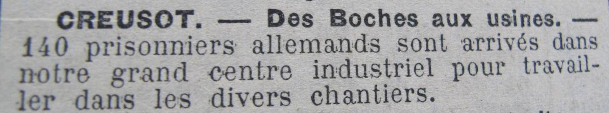 Le Progrès de Saône-et-Loire, 6 novembre 1916. ADSL PR 97/79