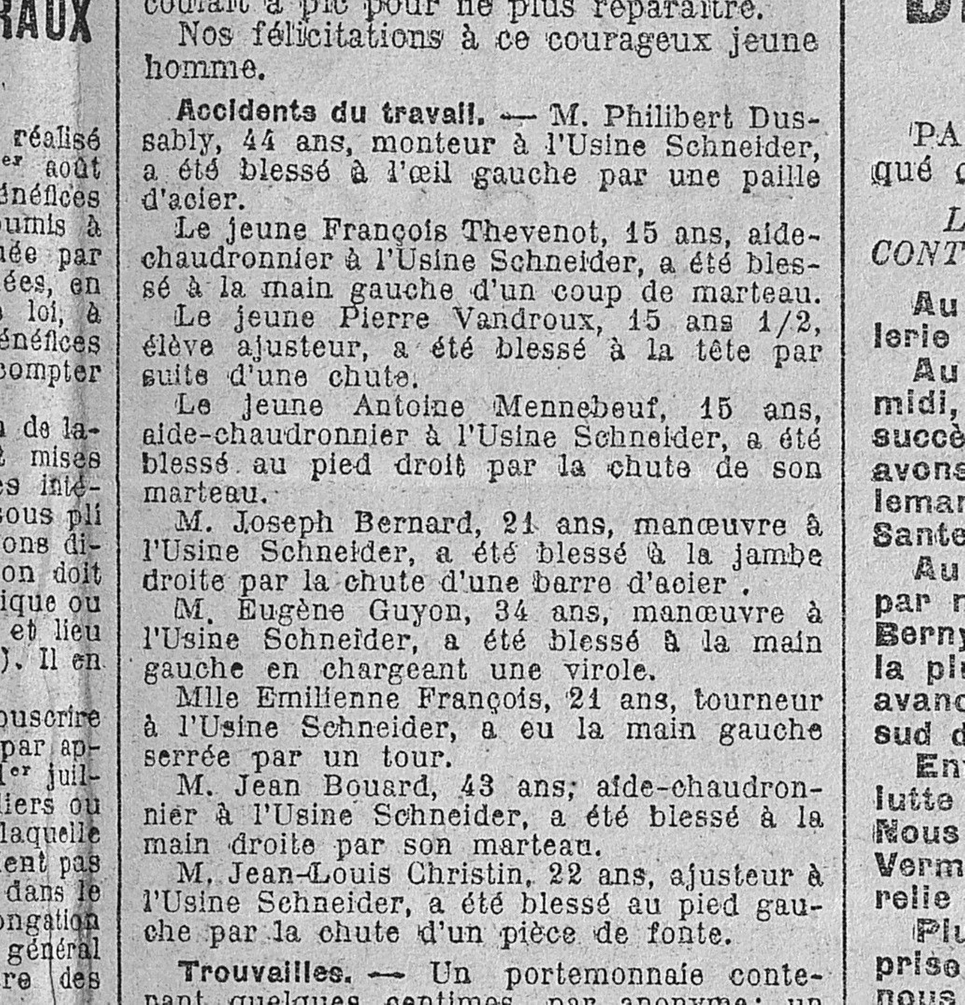 Le Progrès de Saône-et-Loire, 8 septembre 1916. ADSL PR 97/79