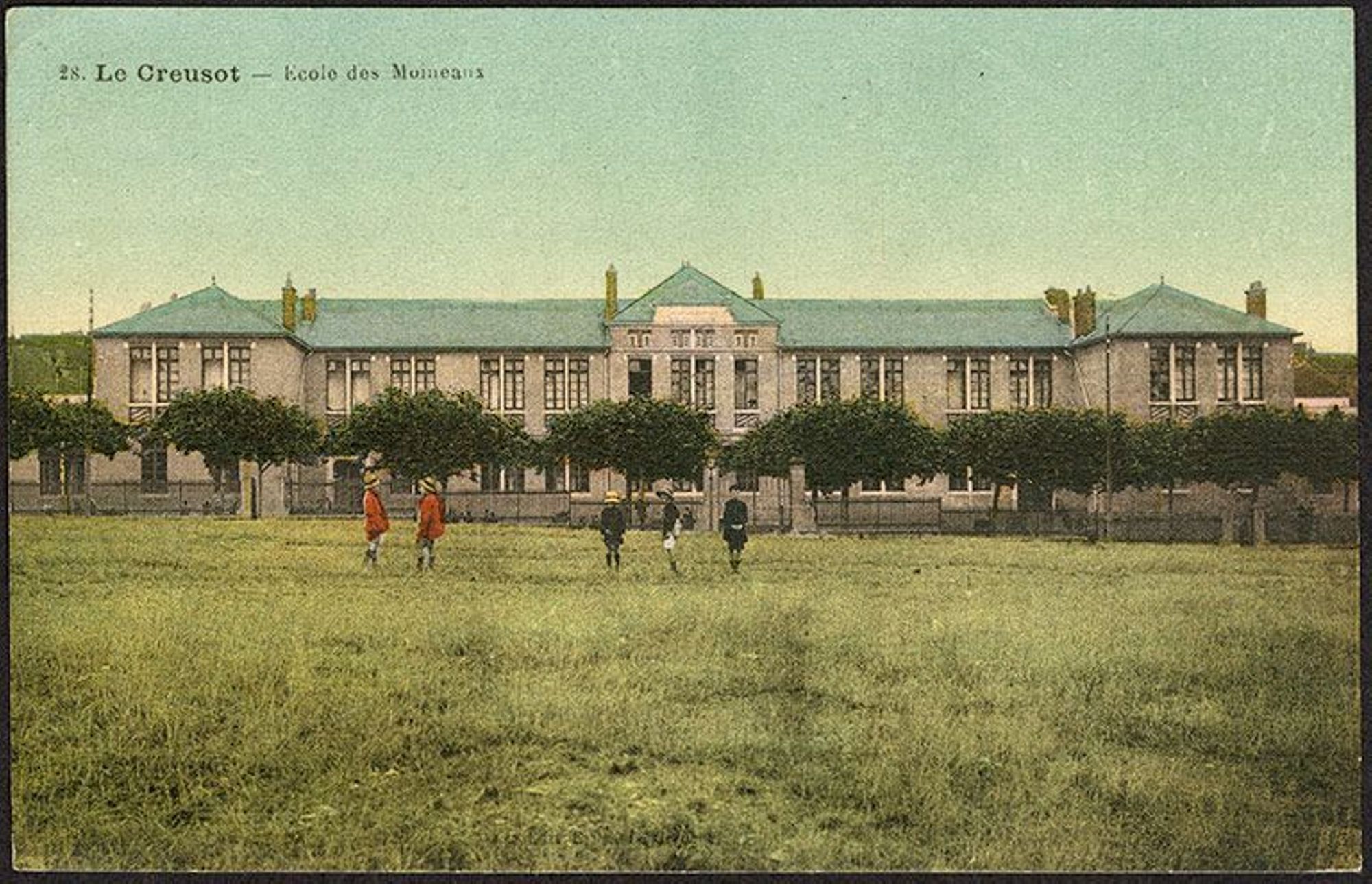Ecole des Moineaux (50 lits pour malades). Collection privée.