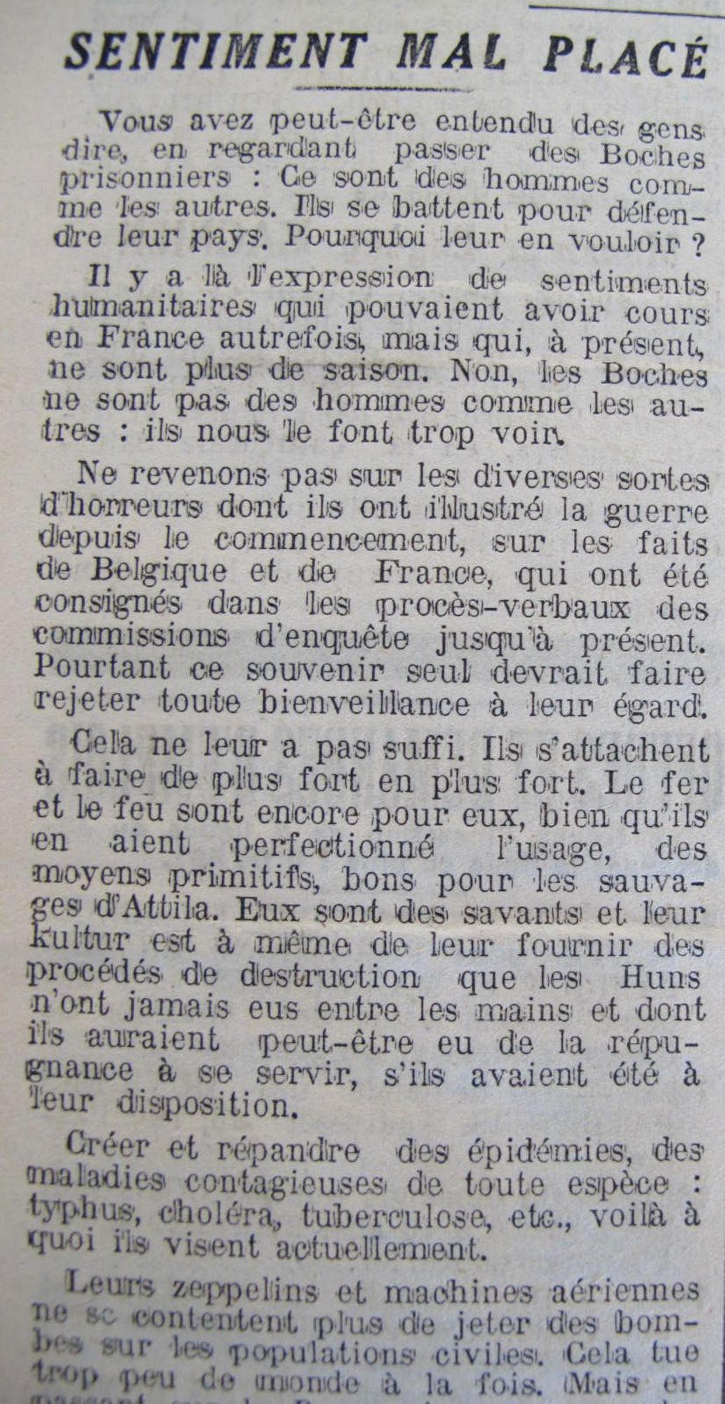 Le Progrès de Saône-et-Loire, 9 novembre 1916. ADSL, PR 97/79