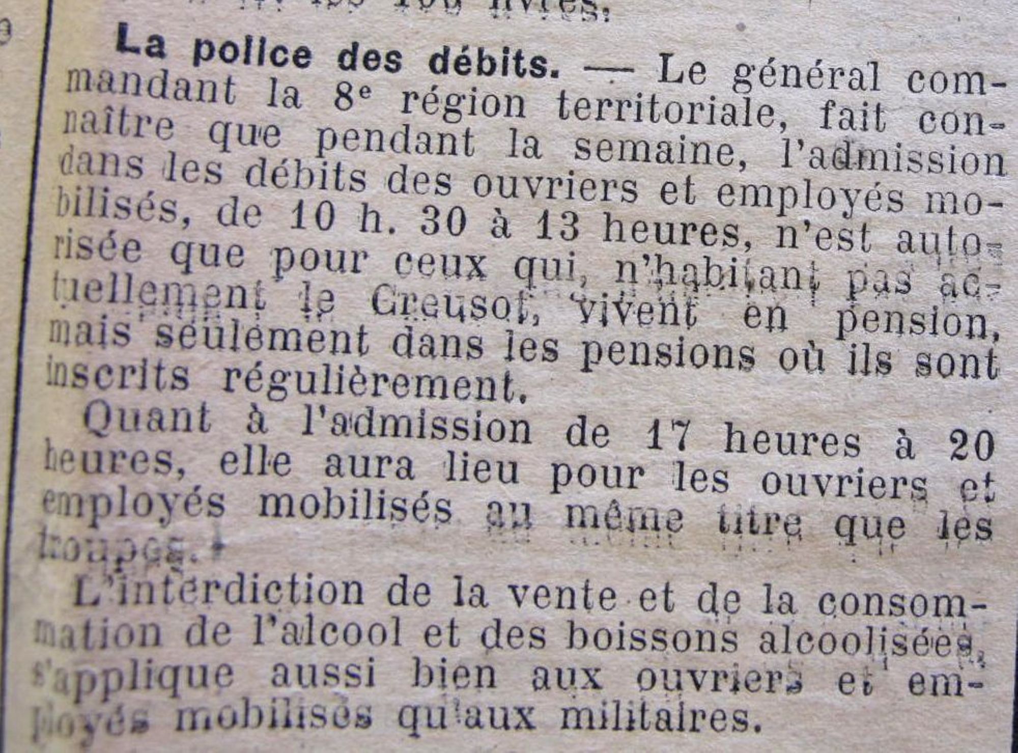 Le Progrès de Saône-et-Loire, 10 août 1915. ADSL PR 97/77