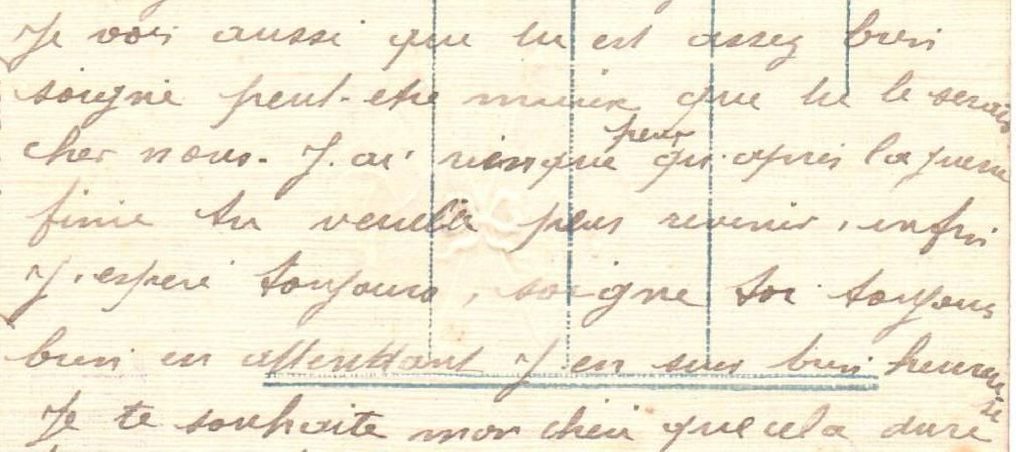 Francine à Louis, 18 mars 1915. Collection Rochette